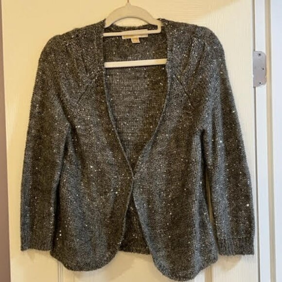 Michael Kors Mohair Sequined Cardigan - Picture 1 of 13